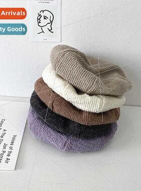 Korean Autumn winter ins beret cap ladies Japan hundred soli