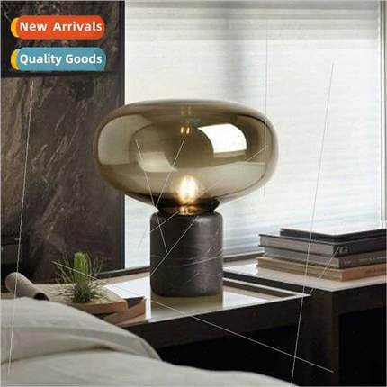 -modern simple marble table lamp Scandinavian designer bedsi