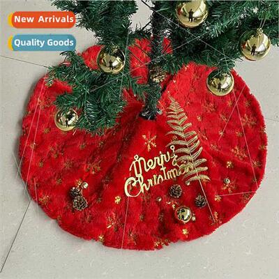 Christmas Tree Skirt Decorations Holiday Supplies Plush Tree