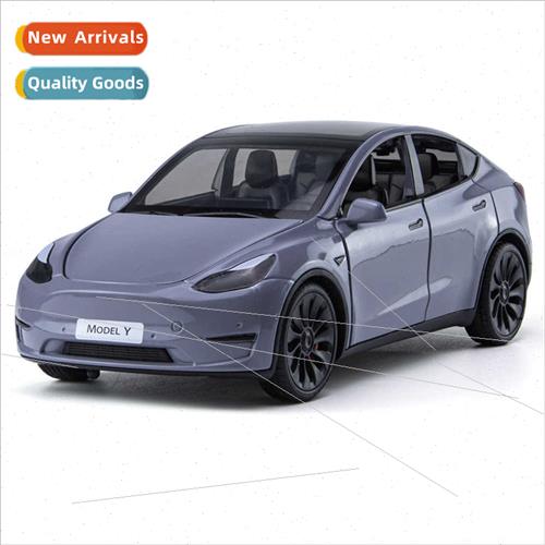 1/24 Tesla MODELY simulation alloy sound light back to car m