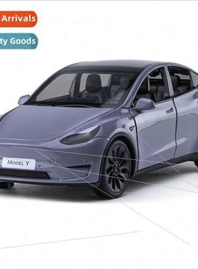 1/24 Tesla MODELY simulation alloy sound light back to car m
