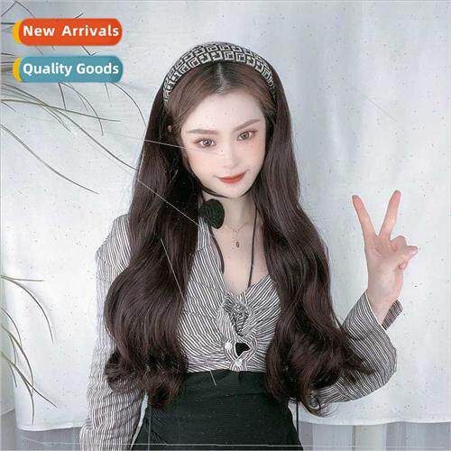 Hoop wig women half head set one piece lola long curly hair