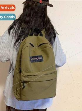 2023 schoolbag men women simple solid color shoulder bag ret