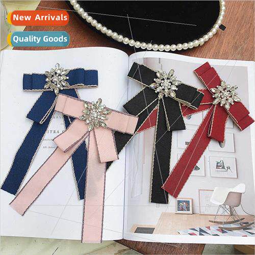 Korea Summer Bow Tie Women Brish College Black Bow Tie Neckt