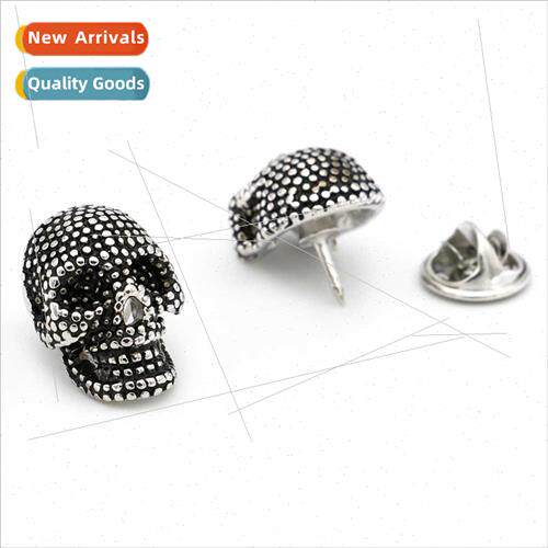 popular men su decorative chest buckle skull brooch lapel pi