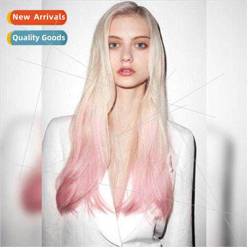 Europe blonde red full color lola gradient wig long curly bi