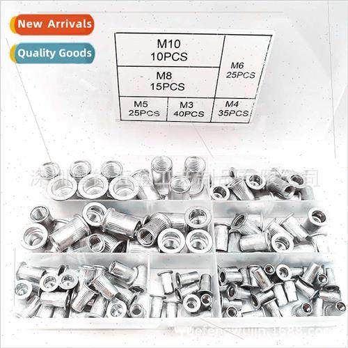 150PCS Boxed Aluminum Rivet Vertical Nuts M3-M10 Combination