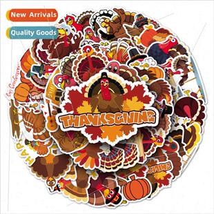 50 turkey cartoon animal luggage stickers scooter creative w