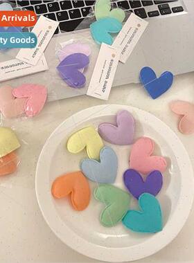2 sets love bear hair clips ins girls candy color hair cards