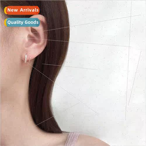 Double-layer earrings female Korea earrings wild waves earri