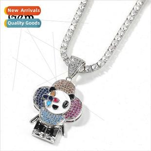 New Donkey Flower Hip Sparkling Creative Pendant Zirconi Hop