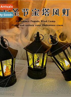 Halloween pumpkin lights LED electronic candles ghost festiv