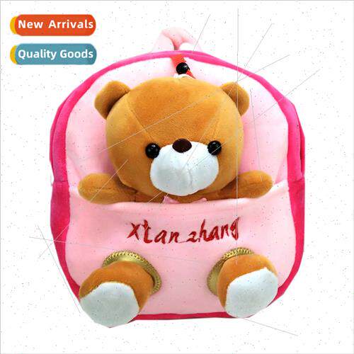 Plush Bear Backpack Boys Girls Kindergarten Cute Korea Schoo