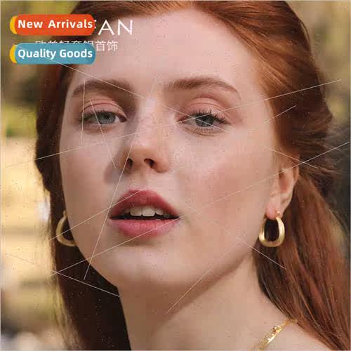 s925 silver jewelry earrings women gold round earrings