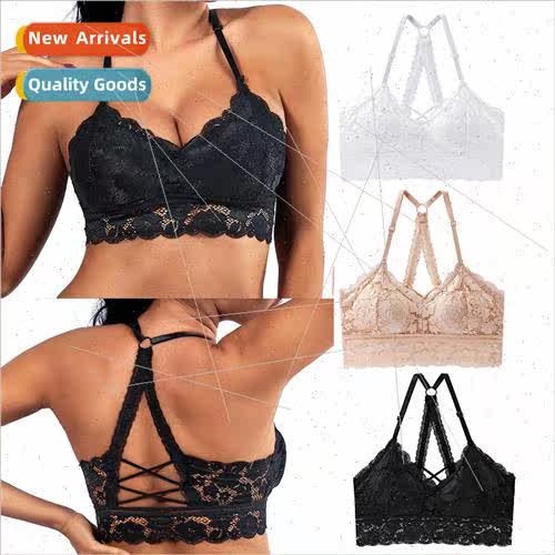 Women's Sexy Lace Bra Comtable Non-wireless Underwear Pu