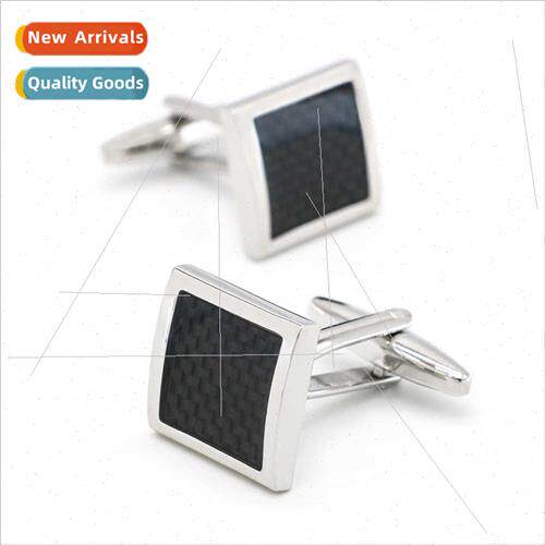 real carbon fiber cufflinks plating cufflinks men