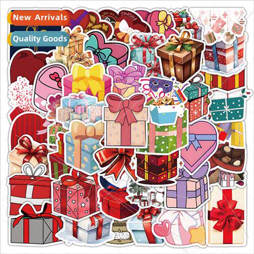 50 Holiday  Box Stickers Christmas  Box Decoration Cell Phon