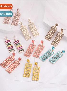 Europe BRIDE earrings bridal earrings Elegant fashion Englis