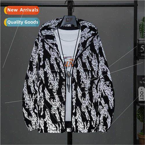 Jacket men spring fall nd handsome reflective jacket student图片