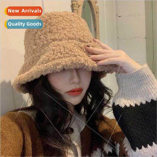 Autumn winter lamb wool velvet fisherman hat khaki teddy fle