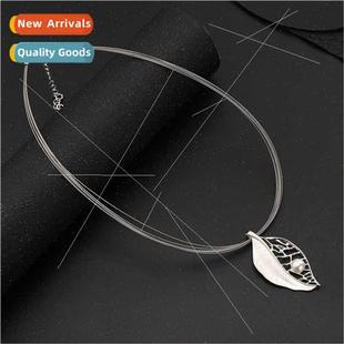 Leaves Pearls Europe Fashion Necklace适用Women