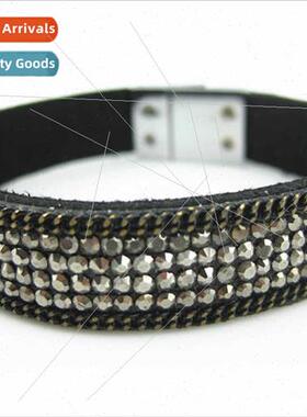 Korea Velvet Hot Drill 4 Rows Magnetic Bracelet Jewelry