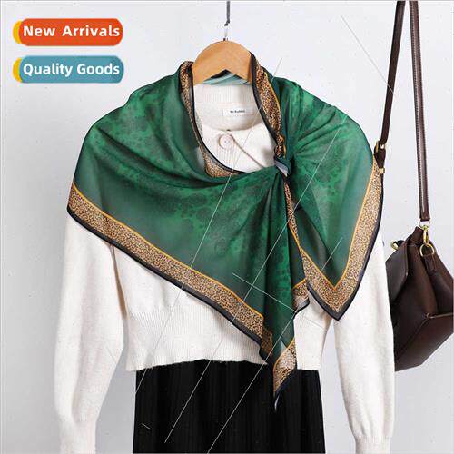 Korean  new printed imation silk scarf fashion retro early f