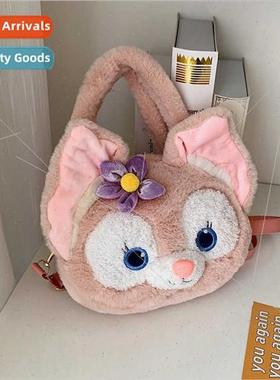 Women  Plush Small Fox Crossbody Tote Mending Bag Cute ins T