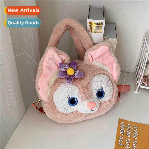 Women  Plush Small Fox Crossbody Tote Mending Bag Cute ins T