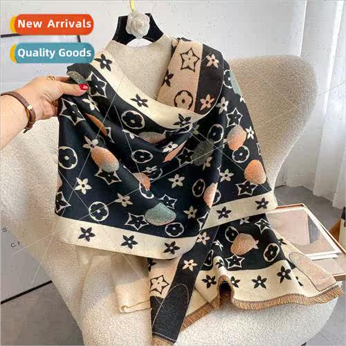 Scarf female fall winter classic pentagram wh fashion neck E