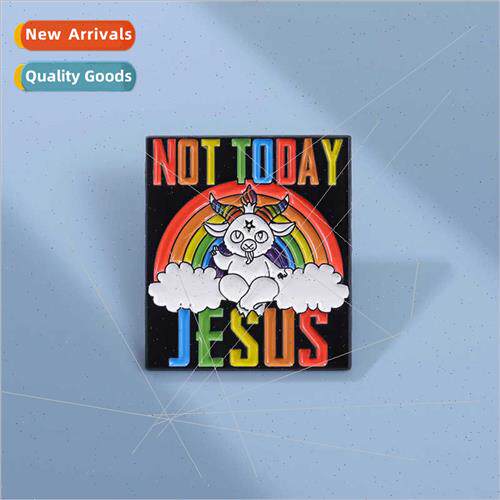 Exquise niche art oil painting series badge cute rainbow let