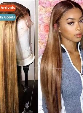 Europe Fashion Piano Color Wigs Pre-African Lace Medium Leng