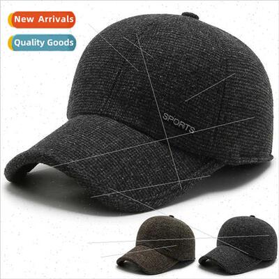 Elderly men hats winter middle-aged baseball cap grandpa mid