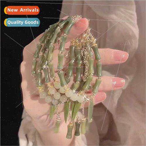 bamboo beaded bracelet female retro niche ancient cool feeli