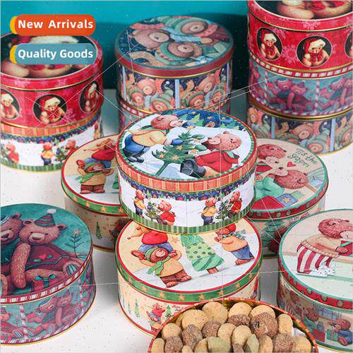 ins wind cookie small size box tin box cake sealed 4 inch 6