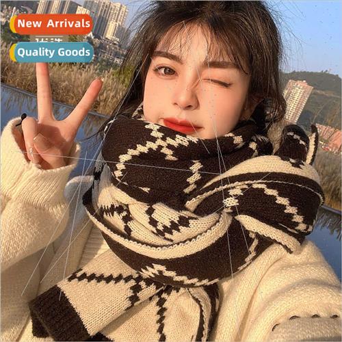 Hailan preferred scarf female winter warm plaid double-sided