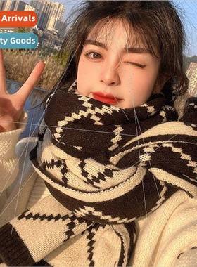 Hailan preferred scarf female winter warm plaid double-sided