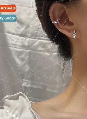 INS painless no ear holes double V ear bone clip love beans