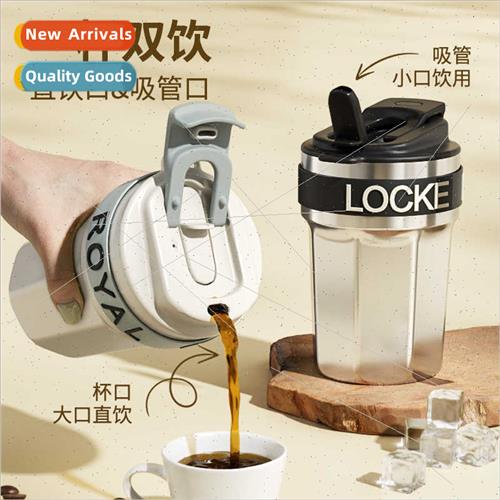 Coffee insulated cup ceramic liner coffee cup girls portable