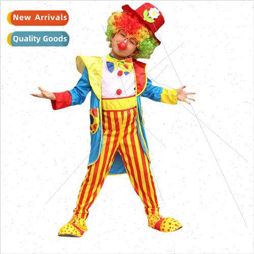 Funny Permance Costume Children Clown Circus Costume Stage P