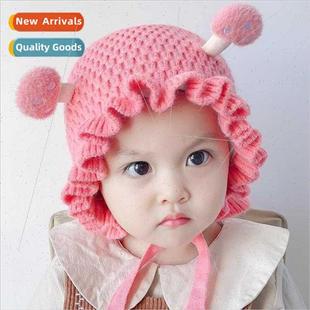 thickened warm super hat woo cute winter cap Baby knted
