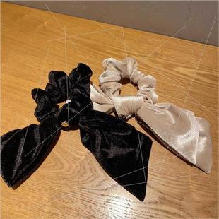 ins tie velvet sense senior wind band hair bow elegant Retro