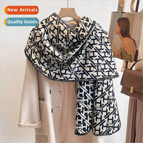 Winter sunglasses imation cashmere scarf female Korean  lett
