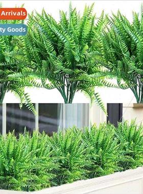 Artificial Ferns Decorative Outdoor Fake Flowers Green Leave