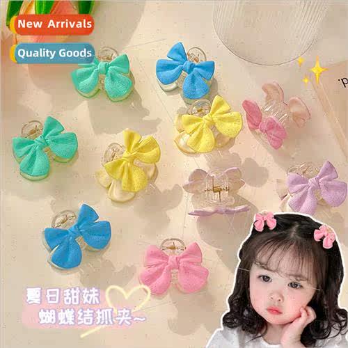 Bow tie grab clip children Korea princess hair clip ltle gir