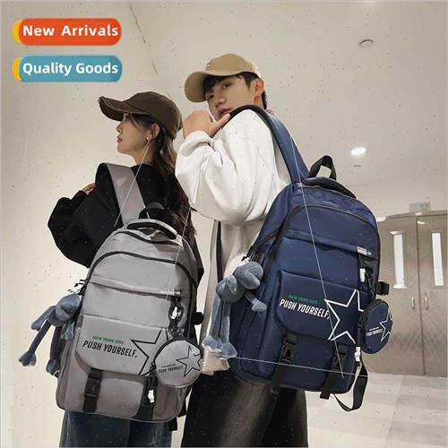 Schoolbag male new tide couple shoulder bag female large-cap