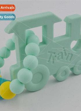Mother baby  Baby teething stick Train teether licone teethe
