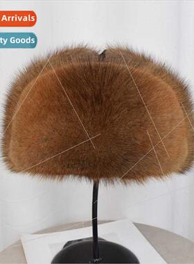 Whole green root mink fur hat ladies winter middle-aged elde