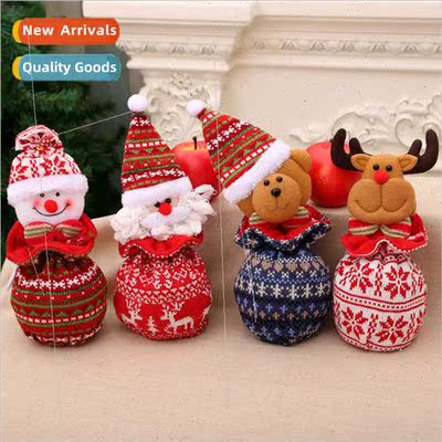 Knted Woolen Closure Apple Bag Christmas Eve Candy Bags New