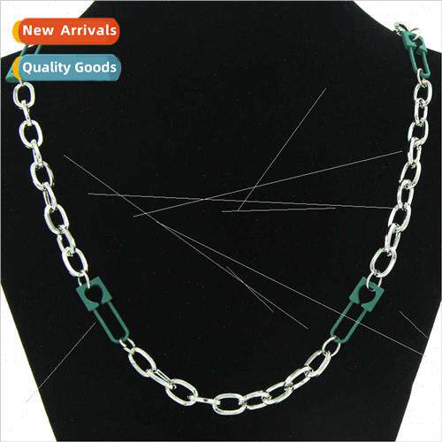 Europe minimalist 0 word chain splicing necklace creative ne